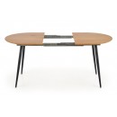 Стол обеденный HALMAR COLORADO дуб золотой/черный 120-160/80